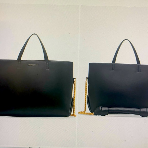 NWT gleaming chain trim with a pillowy knotted shoulder strap classy elegant - Picture 6 of 16